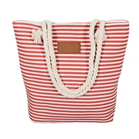4pcs lot canvas shopping bags women summer beach bag ladies tote bags large female handbags bolsa feminina striped sac