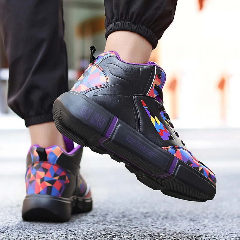 

Fashion New Couples High Top Sneakers Men Casual Shoe Zapatos De Hombre Male Breathable Footwear Couples Scarpe Da Corsa Da Uomo