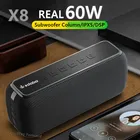 Беспроводная водонепроницаемая Портативная колонка XDOBO X8, Bluetooth колонка с сабвуфером, бумбокс, TWS стерео Hi-Fi колонка, громкий музыкальный центр