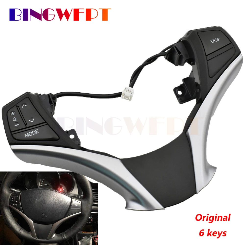 

Хорошее качество, многофункциональный комбинированный переключатель управления на руль с кабелем и линией для Toyota Yaris vios 2013-2016