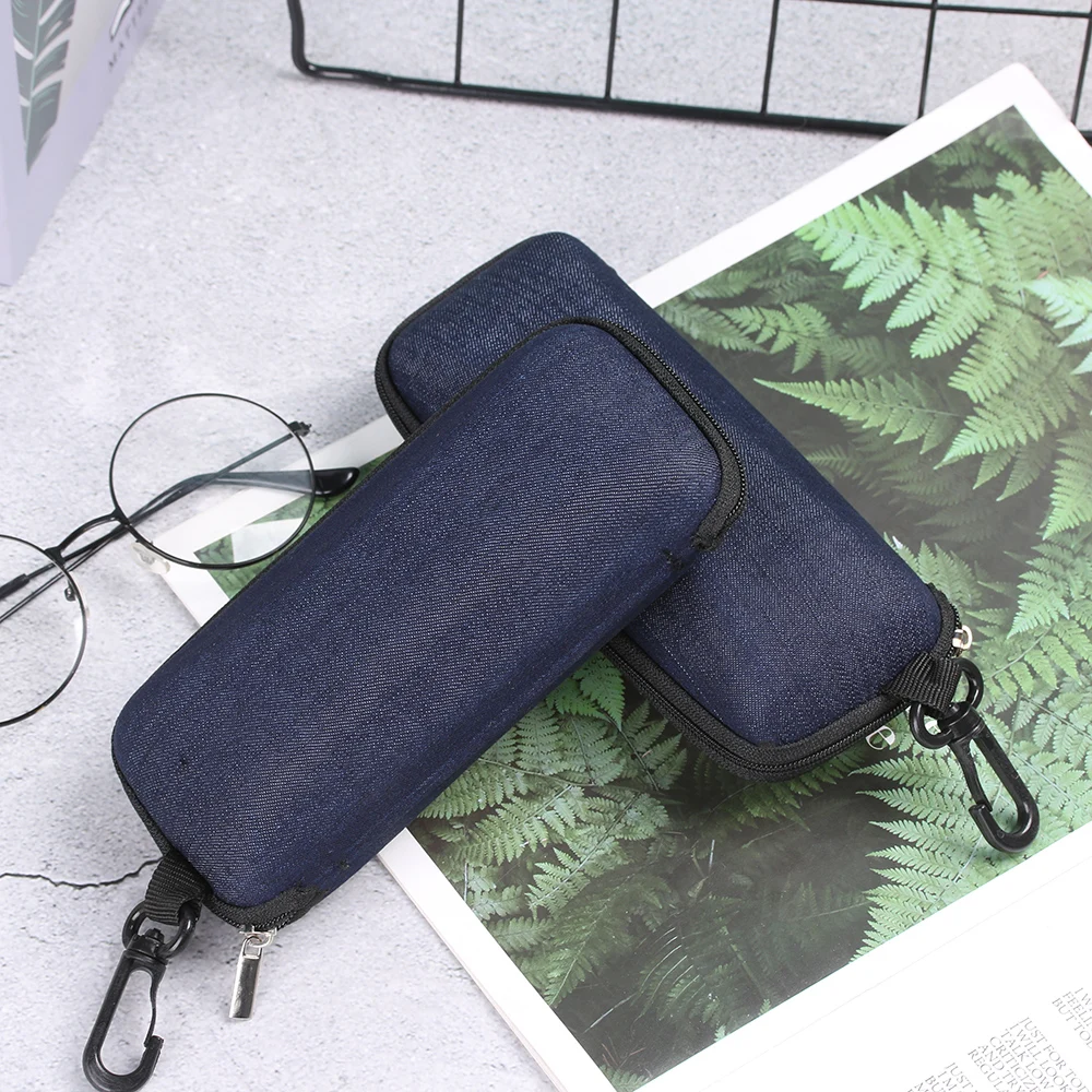 1 шт. коробка для очков на молнии портативные прямоугольные Жесткие очки оптика