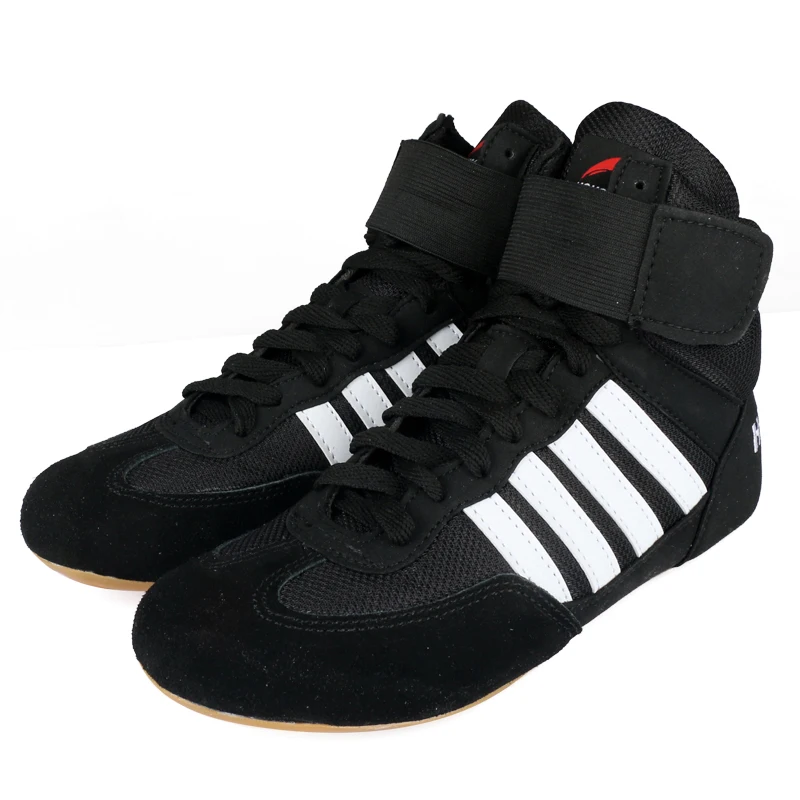 2022 wrestling shoes for unisex training SAMBO shoe rubber at the end artificial leather sneakers professional boxing shoes