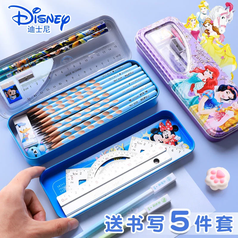 

Пенал Disney для девочек и мальчиков, многофункциональный ящик для хранения, для простых и модных канцелярских принадлежностей