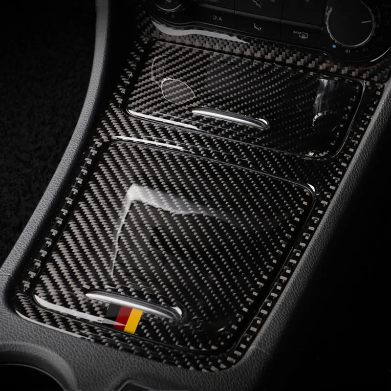 

Car Styling Carbon Fiber Console Storage Box Panel Decoration Cover Sticker For Mercedes Benz GLA X156 CLA C117 A Class W176