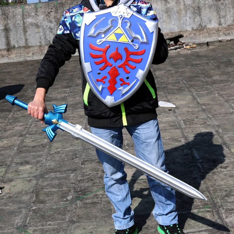 Zelda legend COS Link Sky Shield and Sky Sword 1:1 Косплей оружие реквизит игрушка