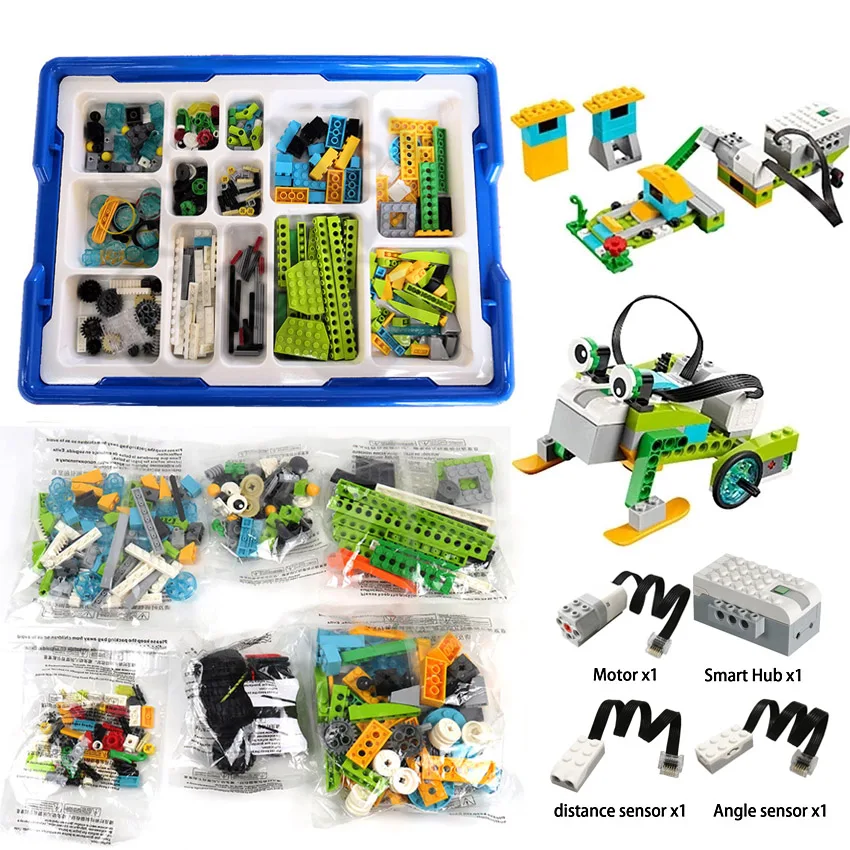 2021 NEW Technical Parts WeDo 3.0 Robotics Construction Set Building Blocks Compatible with Wedo 2.0 Educational DIY Bricks Toys | Игрушки и
