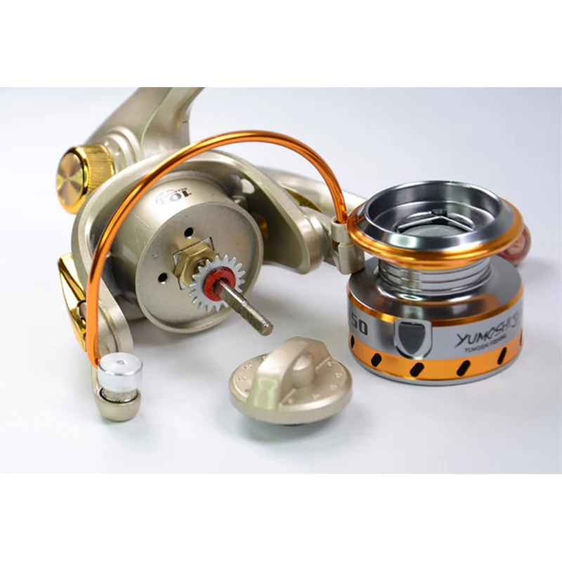 Катушка спиннинга MN150 с 10 подшипниками 5 5: 1 нейлоновая 66 материалов|mini spinning reel|mini