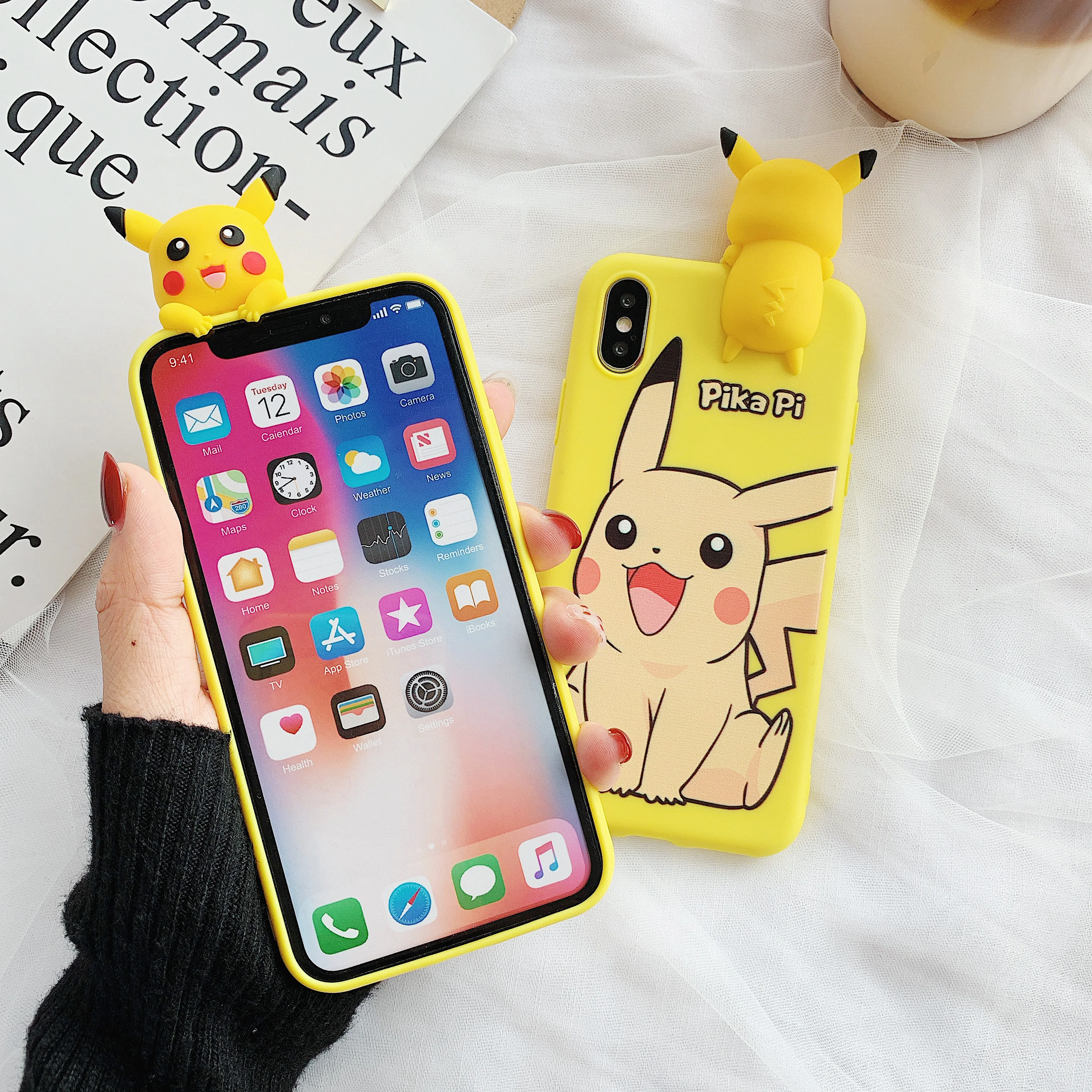 2020 новые чехлы для iPhone 11 Pro X XS Max XR 6 6S 7 8 Plus 3D милый мультяшный японский аниме