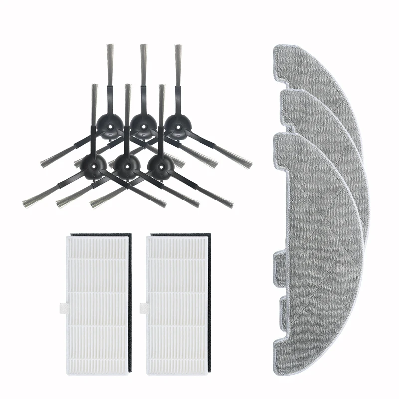 

Запасные части для пылесоса Proscenic M7Max, 3 насадки для швабры, 2 Hepa-фильтра, 6 боковых щетки