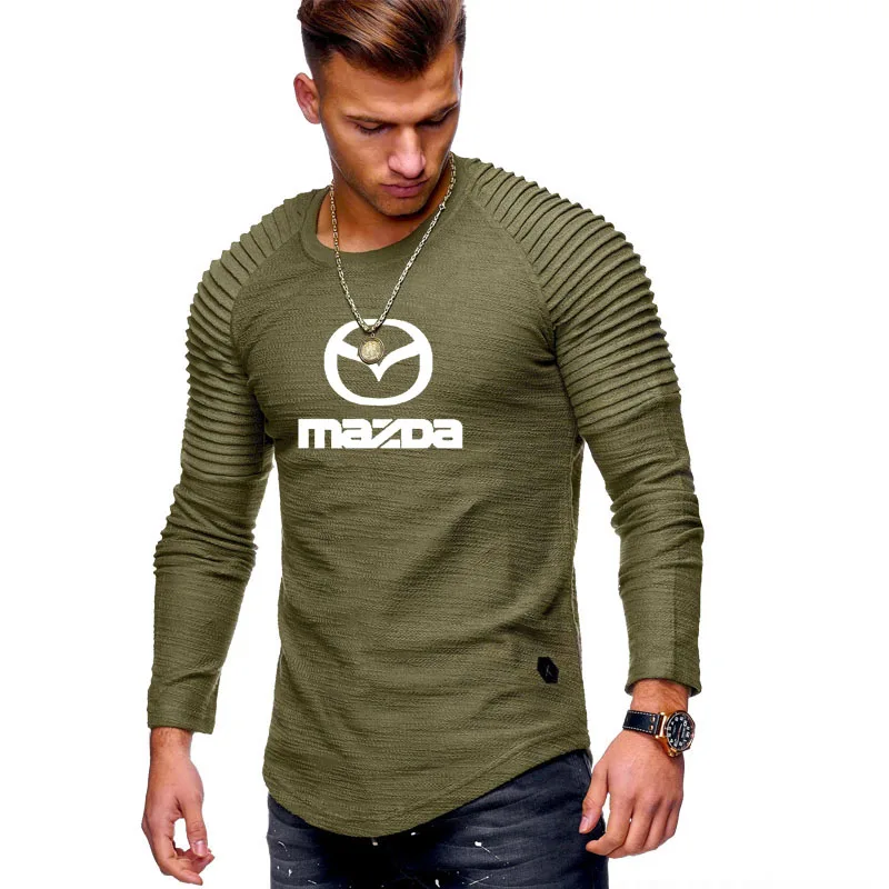 Новый мужской свитер Mazda с логотипом автомобиля весна осень Повседневный