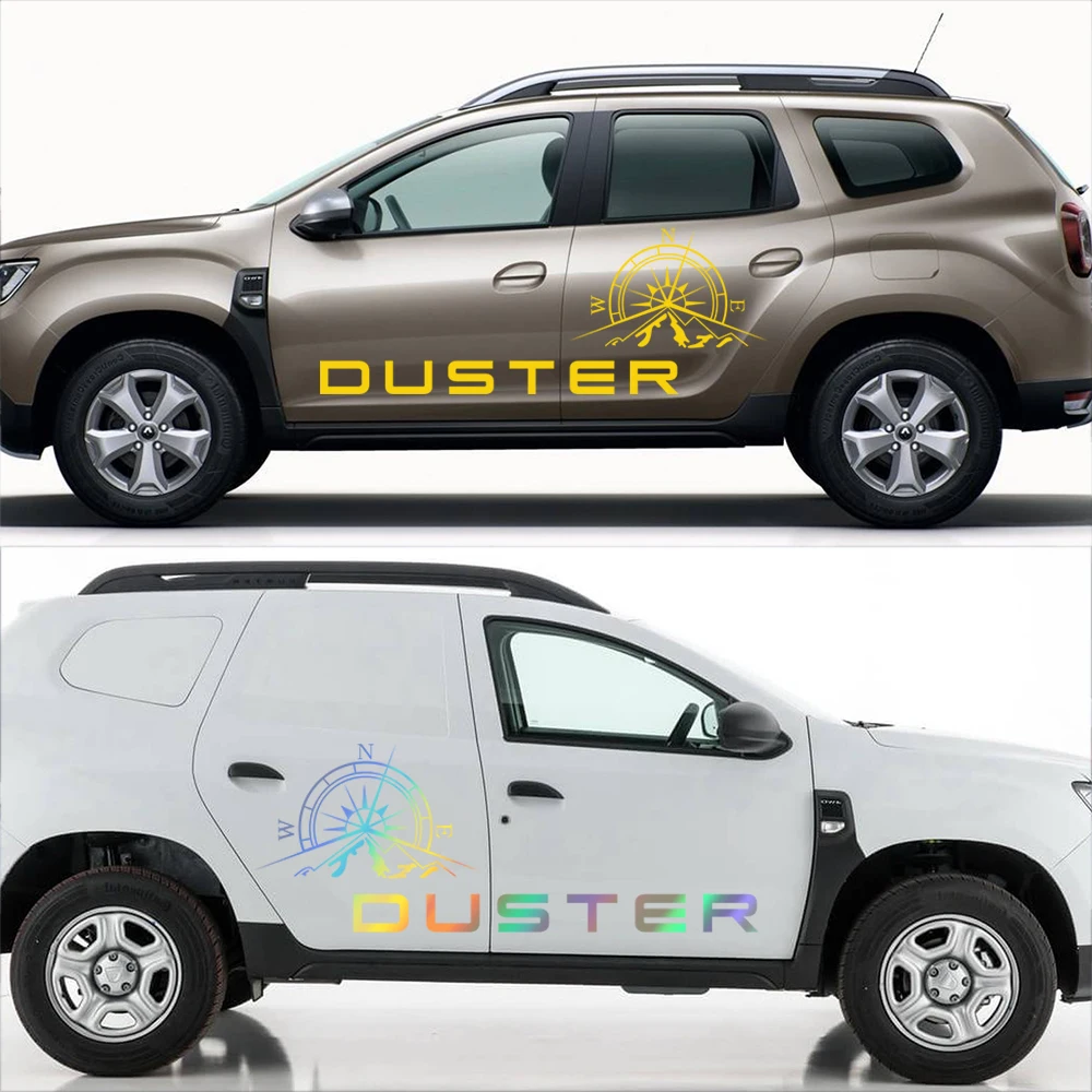 Наклейки на дверь автомобиля Dacia Renault Duster Compass Mountain Graphics Off Road Styling ПВХ внешний