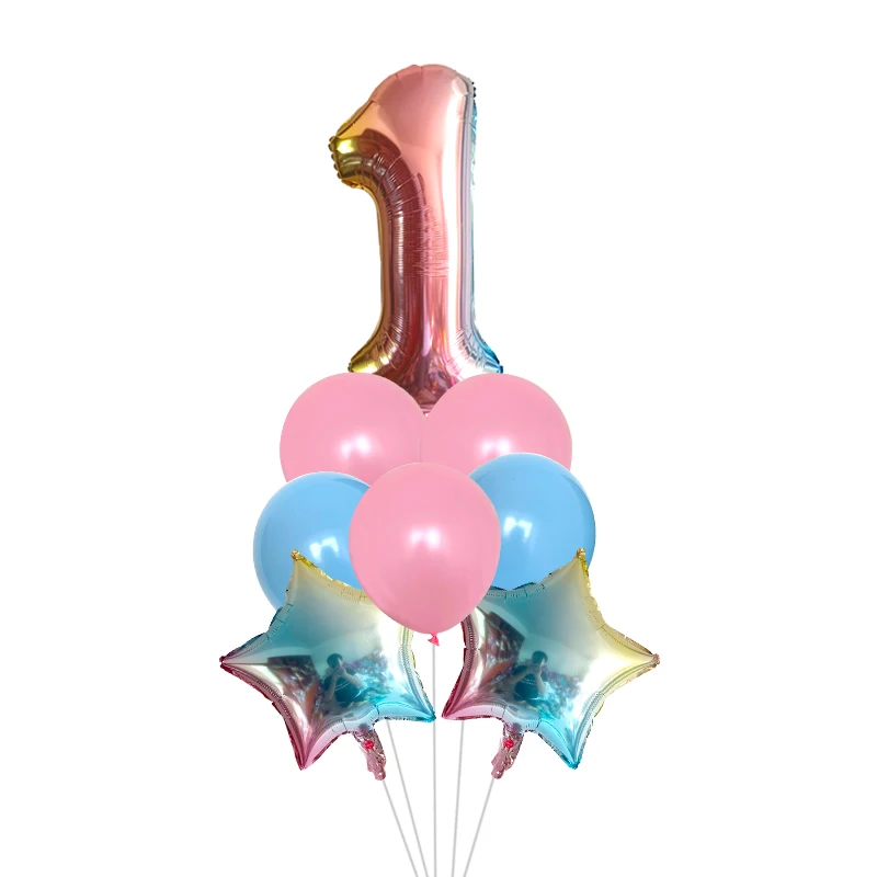 8 шт./лот 40 дюймов количество шарик из фольги в форме цвета розового золота