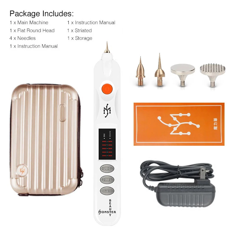 

Plasma Pen Mole Removal Dark Spot Remover LCD Skin Care Point Pen Skin Wart Tag Tattoo Removal Tool Beauty Care