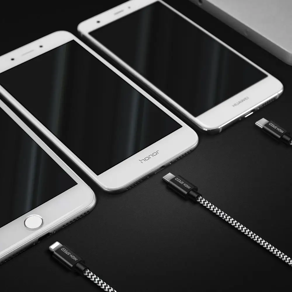 3 в 1 USB-кабель для iPhone Xs 8 7 Micro USB кабель Huawei P40 Type C Xiaomi Redmi K30 6A 7A Note Pro Кабель |