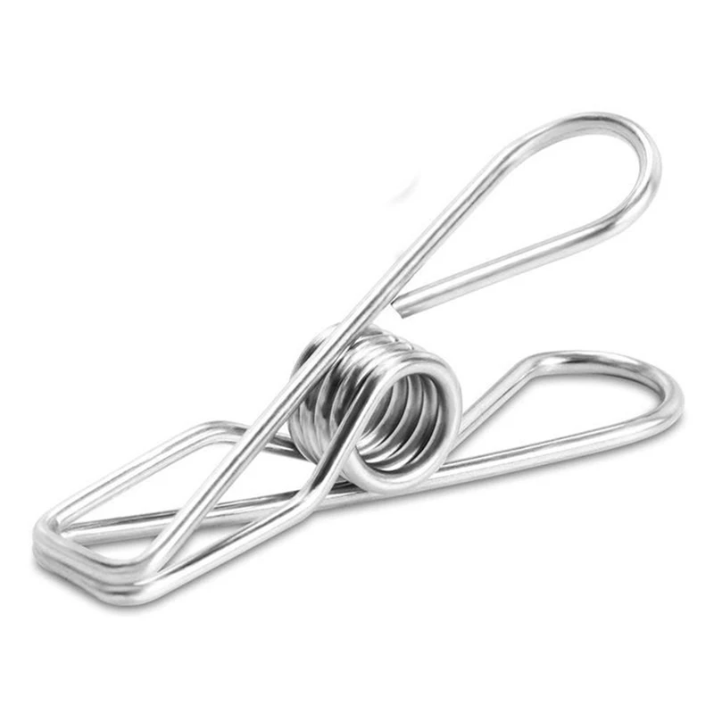 

Горячая XD-100Pcs из нержавеющей стали для одежды, штифты для одежды, штифты для пальто, штаны, сушильные штифты для белья, пляжное полотенце