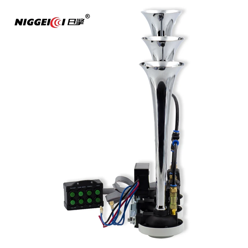 Автомобильный воздушный рога 24 в супер громкий 8 звуков стиль сигнализация 6