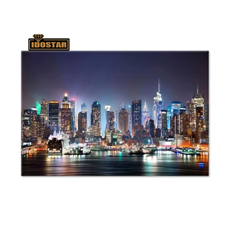 Полноразмерная Алмазная вышивка City night view 5D алмазная живопись сделай сам картина