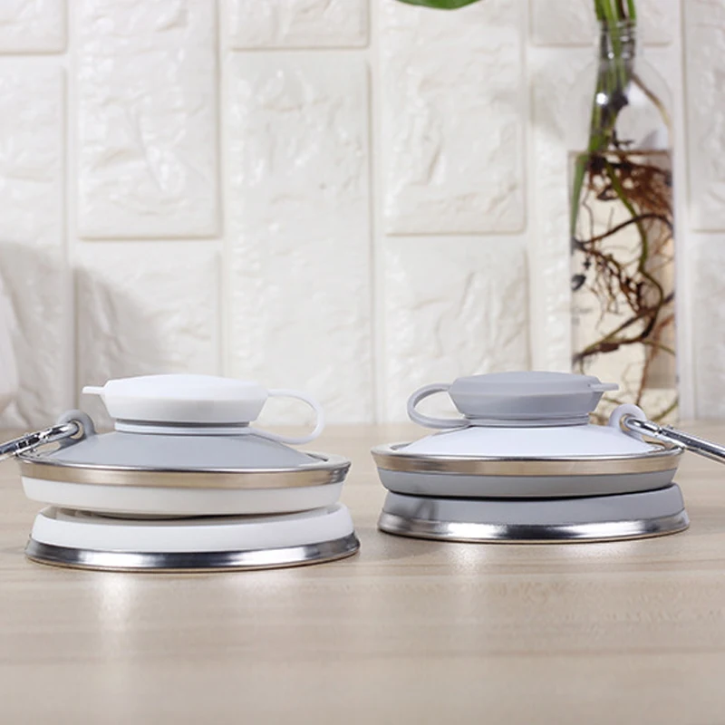 Ультратонкая силиконовая складная чашка противообрастающая крышка кофейная для