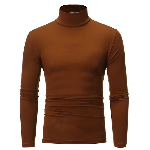 Turtleneck for men Solid Color slim 8