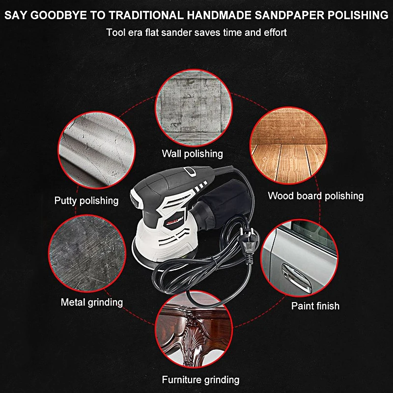 Деревообрабатывающий инструмент 220V электрический шлифовальный станок для