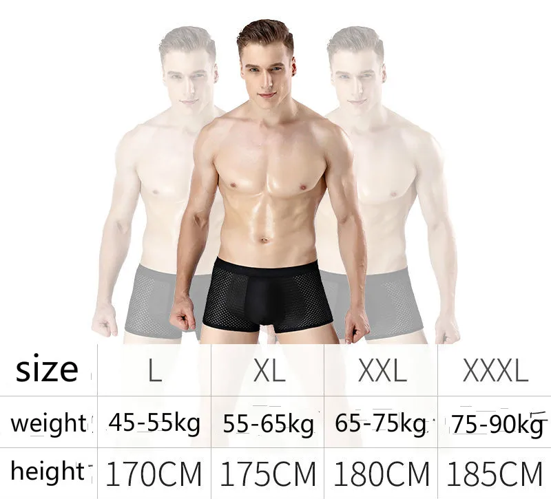 Мужское шелковое дышащее модное пикантное нижнее белье в подарок для мужчин