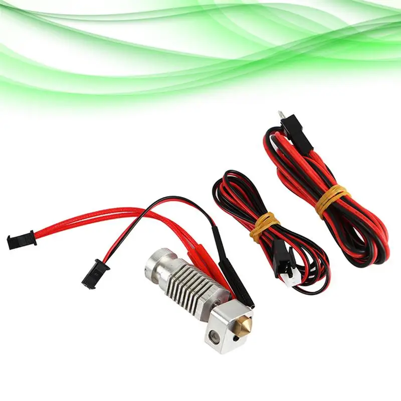 1 set 3d printer hot end 1 75mm filament hotend extruder 12v 100k thermistor wire hot end 3d printer parts for extruder free global shipping