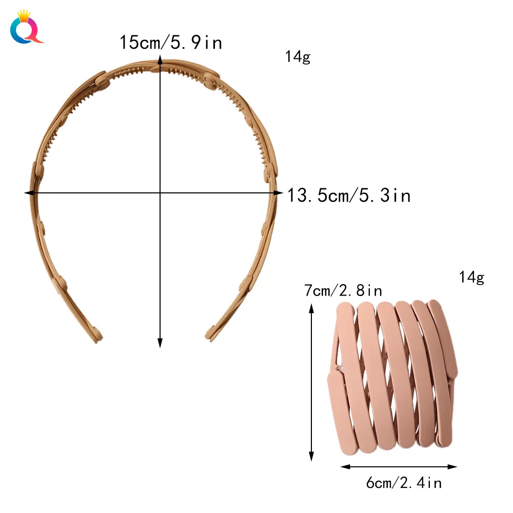 Телескопическая повязка на голову портативная складная шпилька для волос