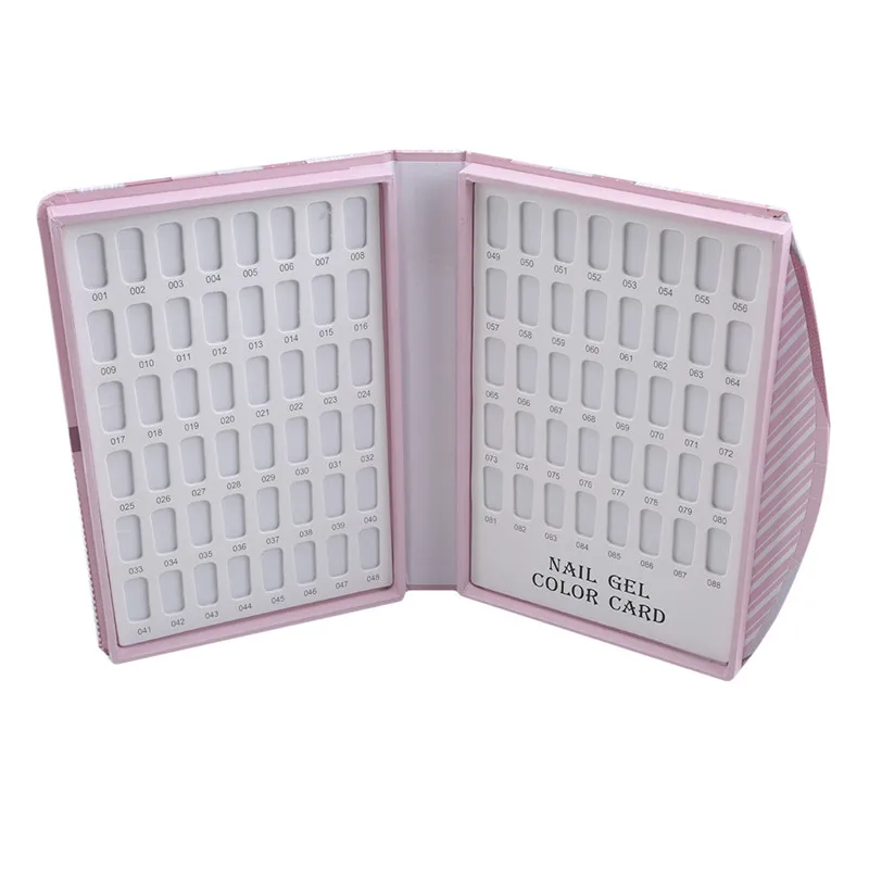 

120 Colors Nail Polish Color Display Card Nail Art Showing Board Manicure Tool
