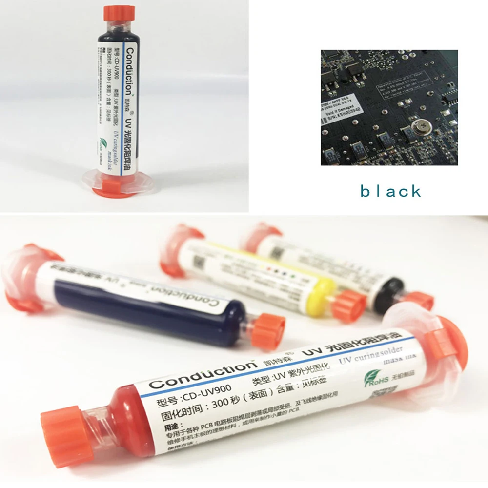 10 куб. См УФ печатная плата BGA устойчивая к пайке отверждаемая паяльная маска для