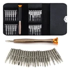 Набор отверток 25 в 1 Torx, многофункциональный инструмент для открытия и ремонта, Прецизионная отвертка с кожаным чехлом для телефонов, планшетов, ПК