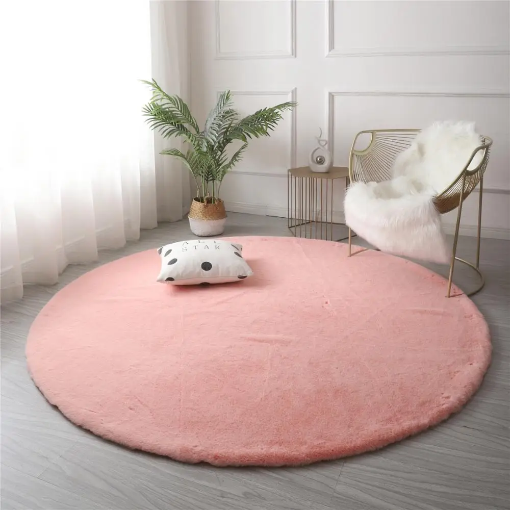 Супермягкий плюшевый ковер из искусственного меха кролика Детский мохнатый