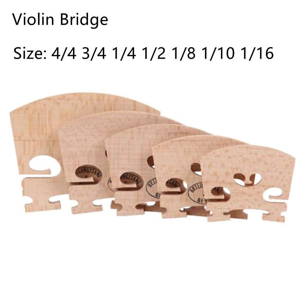 

Violin Bridge High Quality Maple Wood Regular Acoustic 1/8 & 1/4 & 1/2 & 3/4 & 4/4&1/16 Optional Sizes Durable Violin Bridge