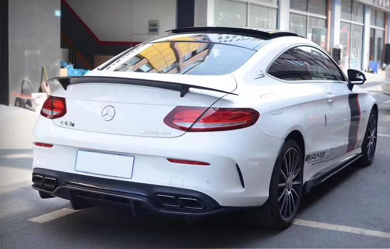 Спойлер для Mercedes C Class W205 спойлер из углеродного волокна задний C200 C250 C300 C180 C350 Coupe