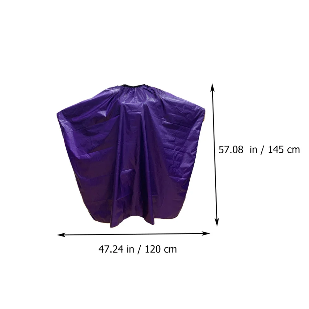

1pc Waterproof Salon Apron Thickened Hairdressing Cape Haircut Cape (Purple)