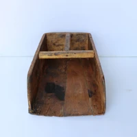antique home decor chinese old wooden flour scoop wooden flower holder wooden magazine holder