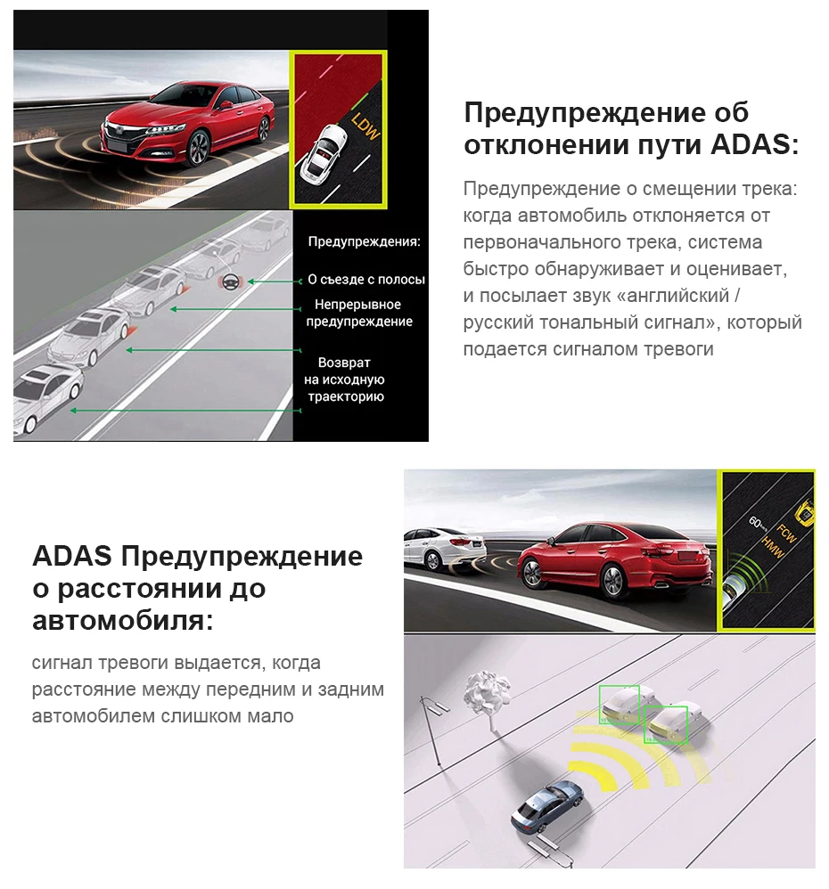 Junsun Авто тире камера ADAS Full HD 1296P привод рекордер Видео Регистратор Автомобильный видеорегистратор с тыловой камерой s " ips экран