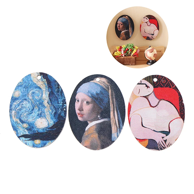 1/12 Dollhouse miniature oval mural sculpture furniture wall decoration accessories toys loved by children | Игрушки и хобби