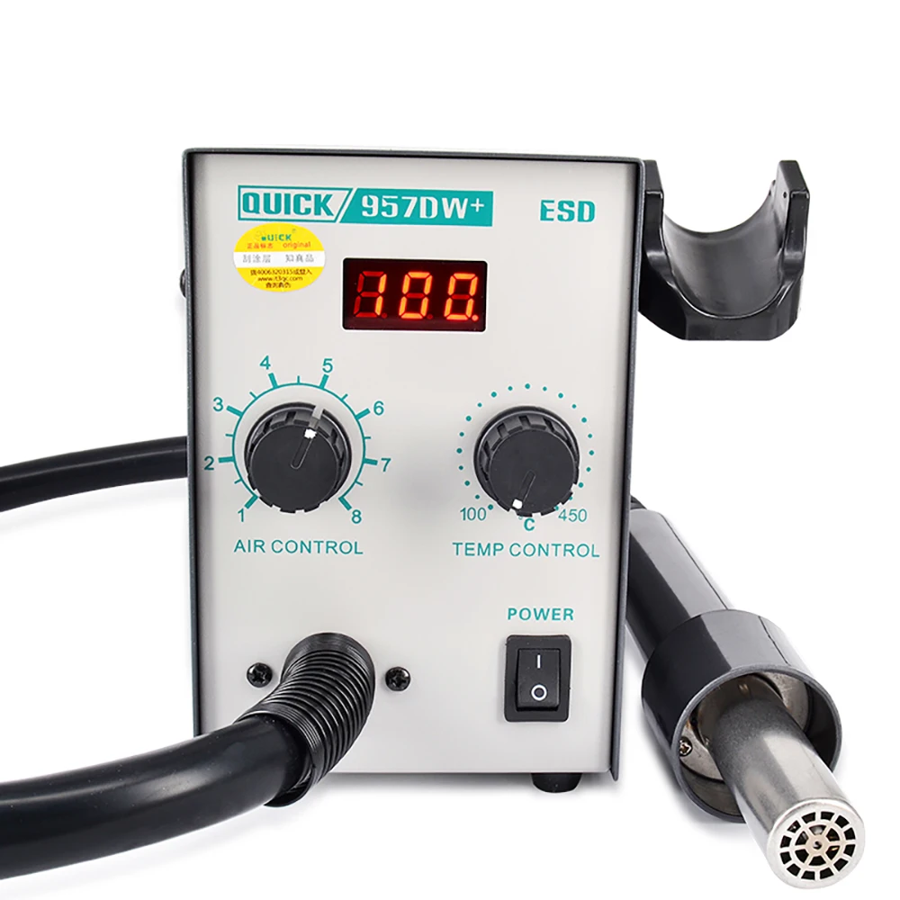 1 шт. 957dw + светодиодный дисплей регулируемый тепловой пистолет горячего воздуха