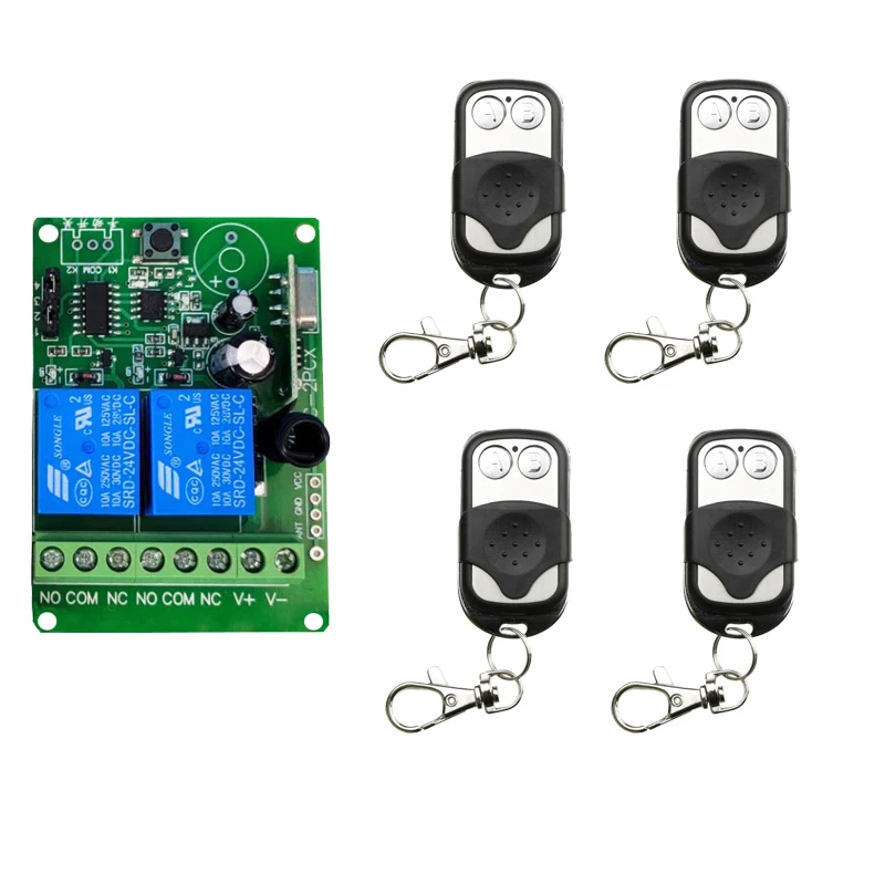 Беспроводной Радиочастотный мини выключатель света 12 В постоянного тока 2