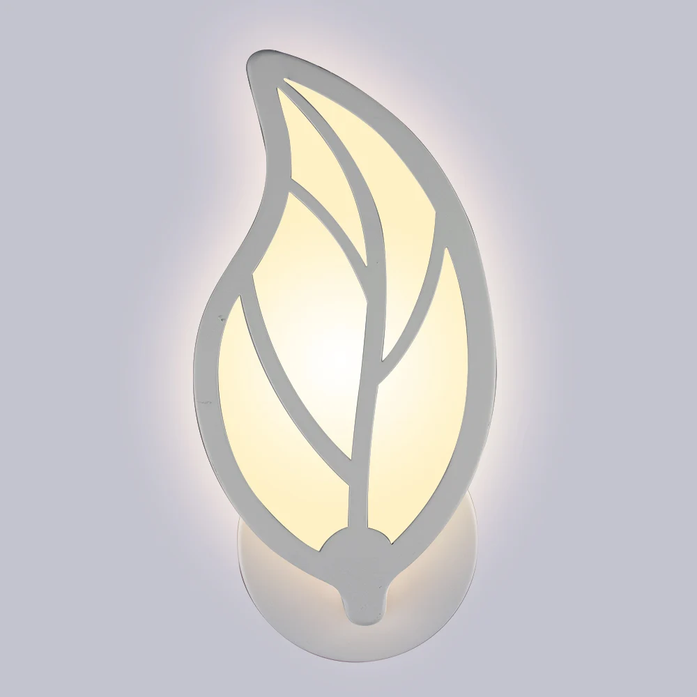 Белый акриловый современный светодиодный настенный светильник бра для дома