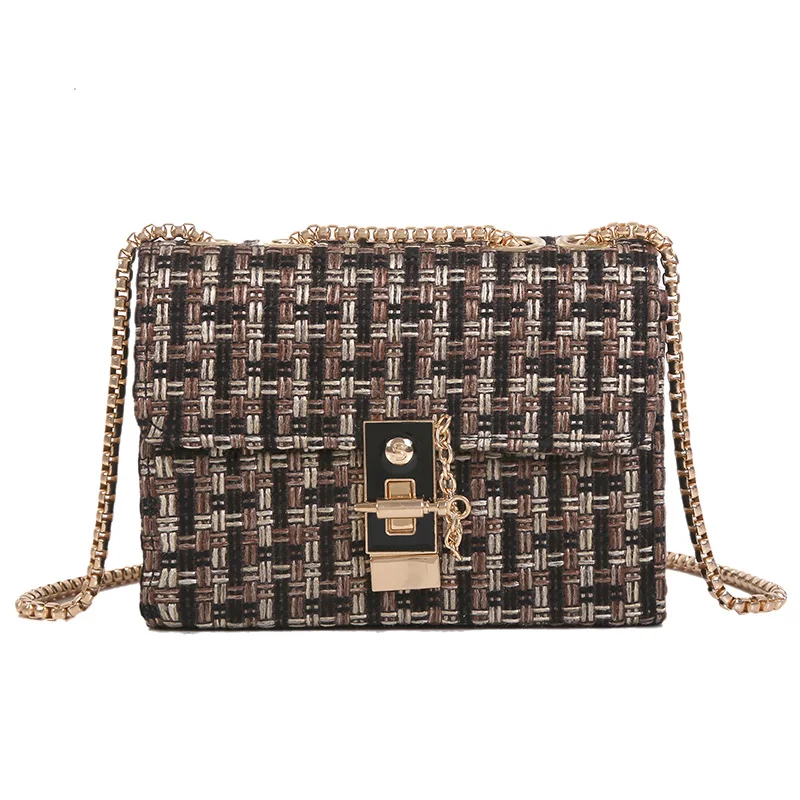 

New Female Square Tote bag Quality Women's Designer Handbag Ladies Chain Shoulder Crossbody Bag Travel Tote bag