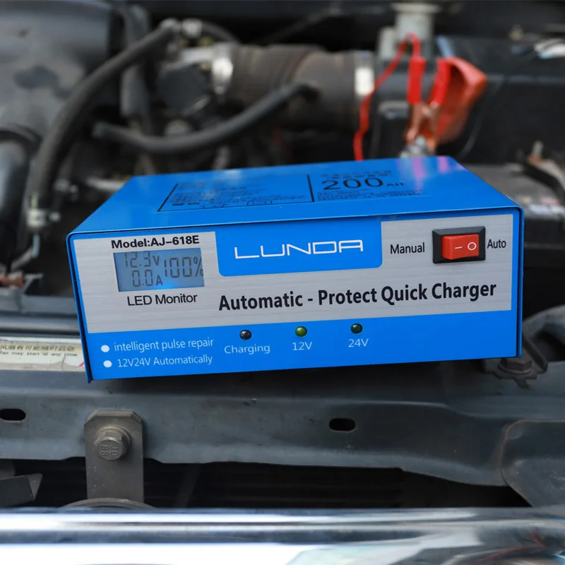 Умный автоматический автомобильный аккумулятор зарядное устройство 130 в 250 В до 12