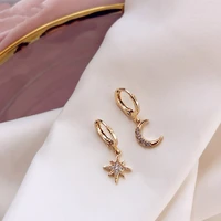 korean fashion temperament xingyue asymmetric earrings for women ethnic minority new year trend net red earrings accessories