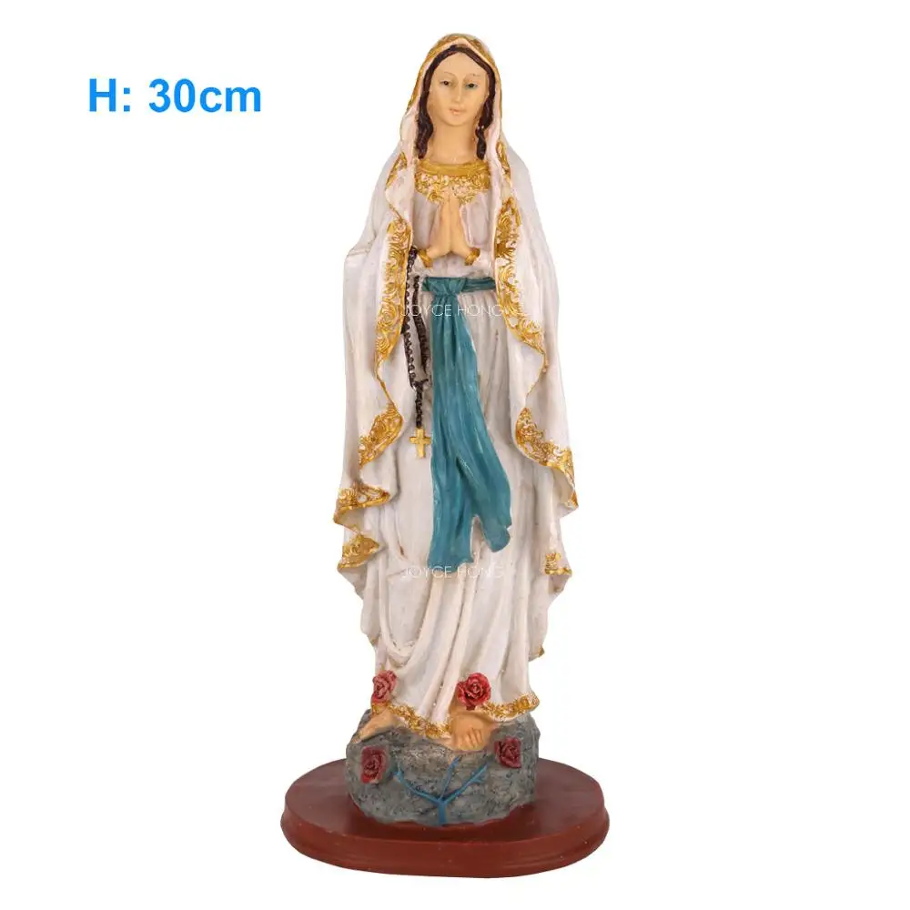 Blessed Статуя Девы Марии из Lourds Рисунок Фигурка Скульптура Иисуса Христа