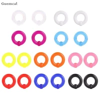guemcal 2pcs hot selling versatile multi color round nose ring human body piercing jewelry