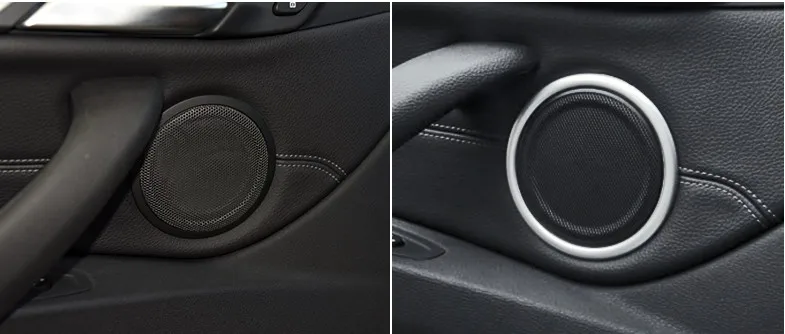 Для BMW X1 F48 2016 2017 ABS Хромированная внутренняя звуковая колонка отделка 4 шт.