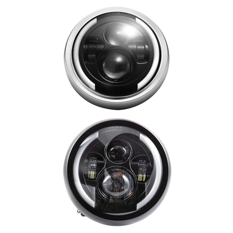 

7.5 Inch Universal Round Motorcycle LED Headlights Retro Motorcycle Headlights