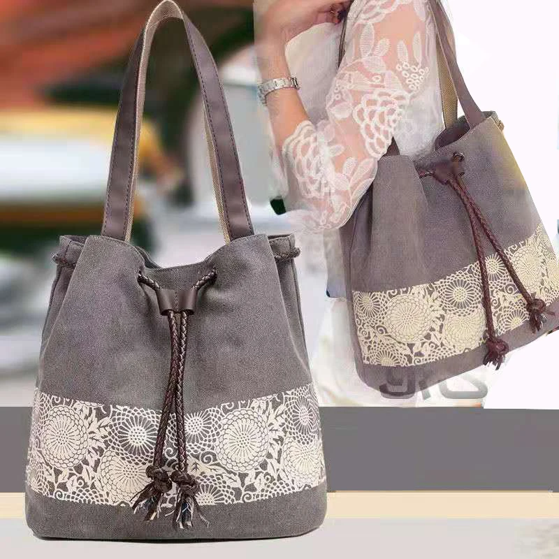 

Холщовая Сумка-тоут на плечо для женщин, модный дорожный портативный многоразовый шоппер с карманом для телефона на молнии