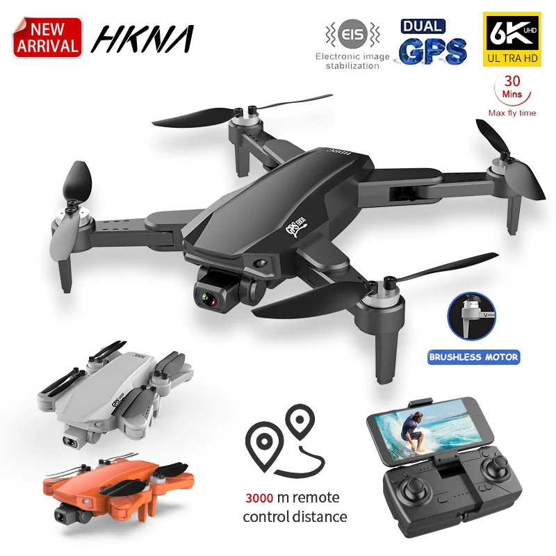 Квадрокоптер HKNA S608 Pro складной 4k 6K HD двойная камера|Квадрокоптеры с камерами| |