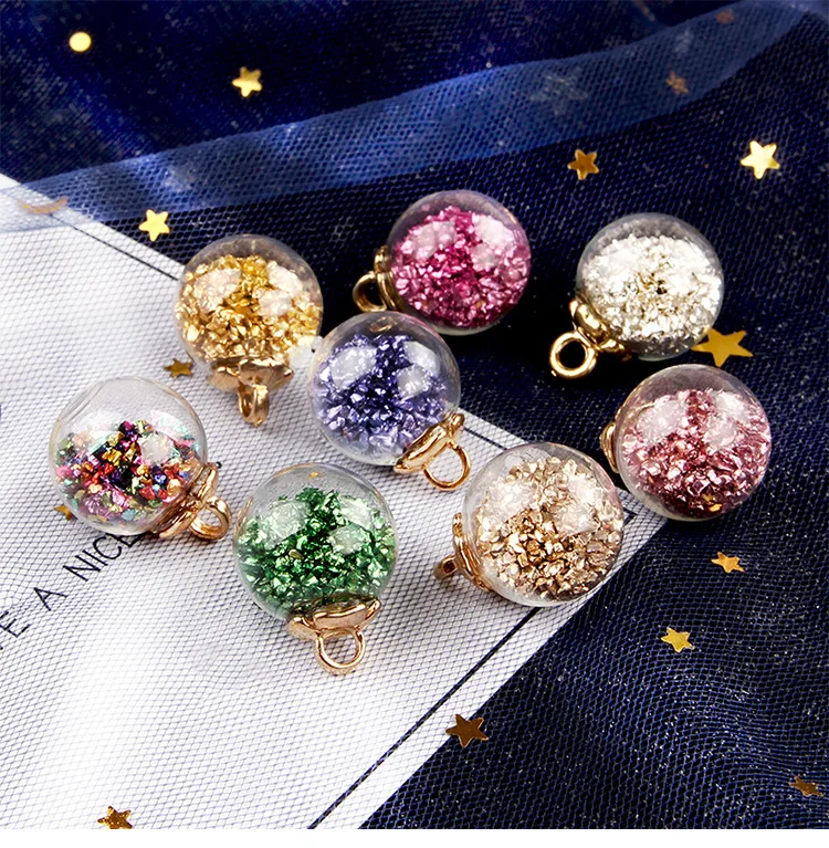 Dreamy цветные акриловые бусины стеклянный шар брелок кольцо кулон ручной работы DIY